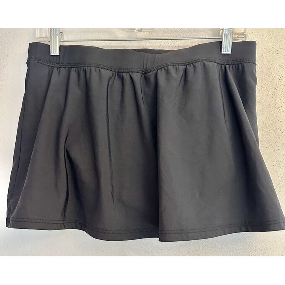 JAMAICA BAY Black SWIM SKIRT Size 14 80% Nylon 20% Lycra - Picture 5 of 9